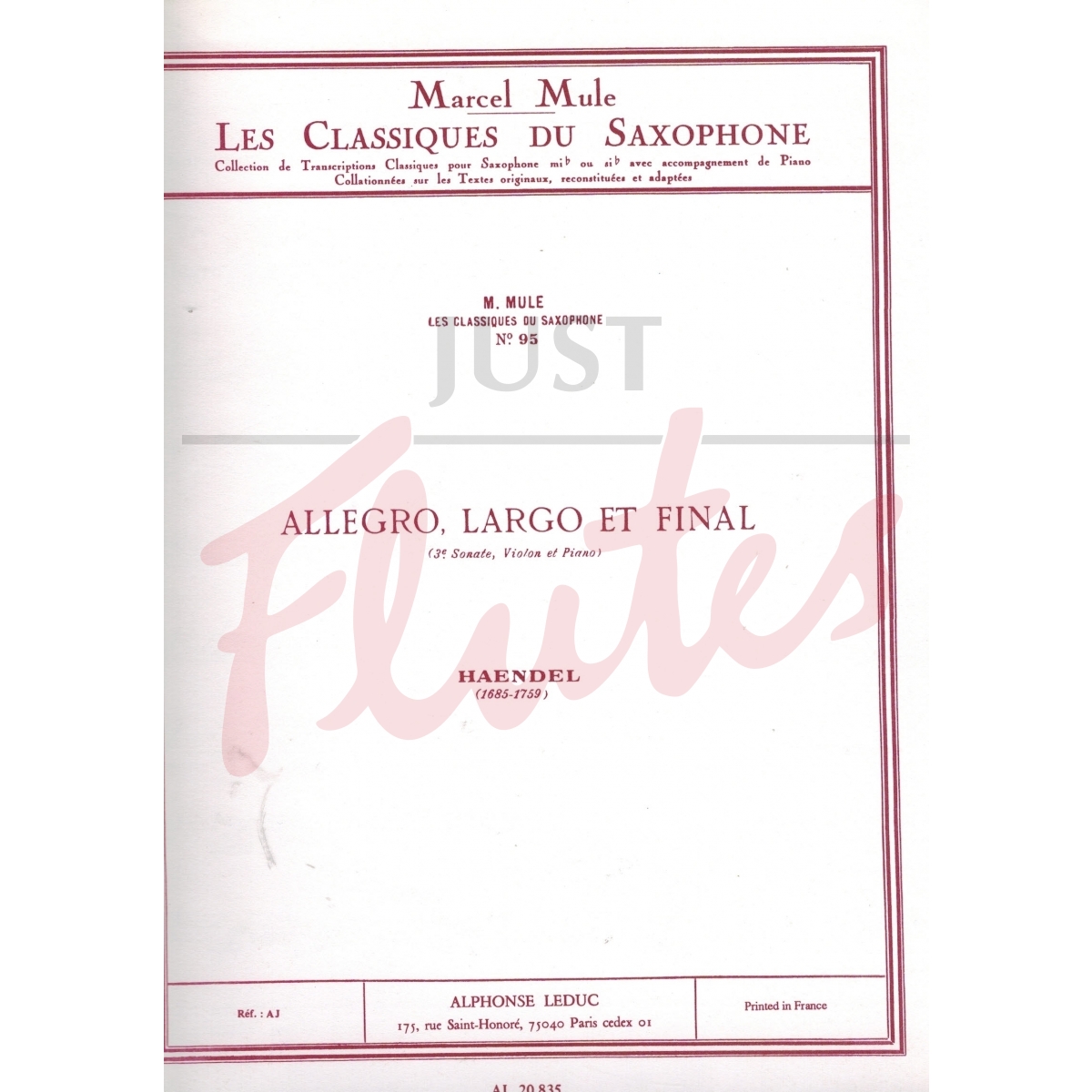 Allegro, Largo &amp; Final
