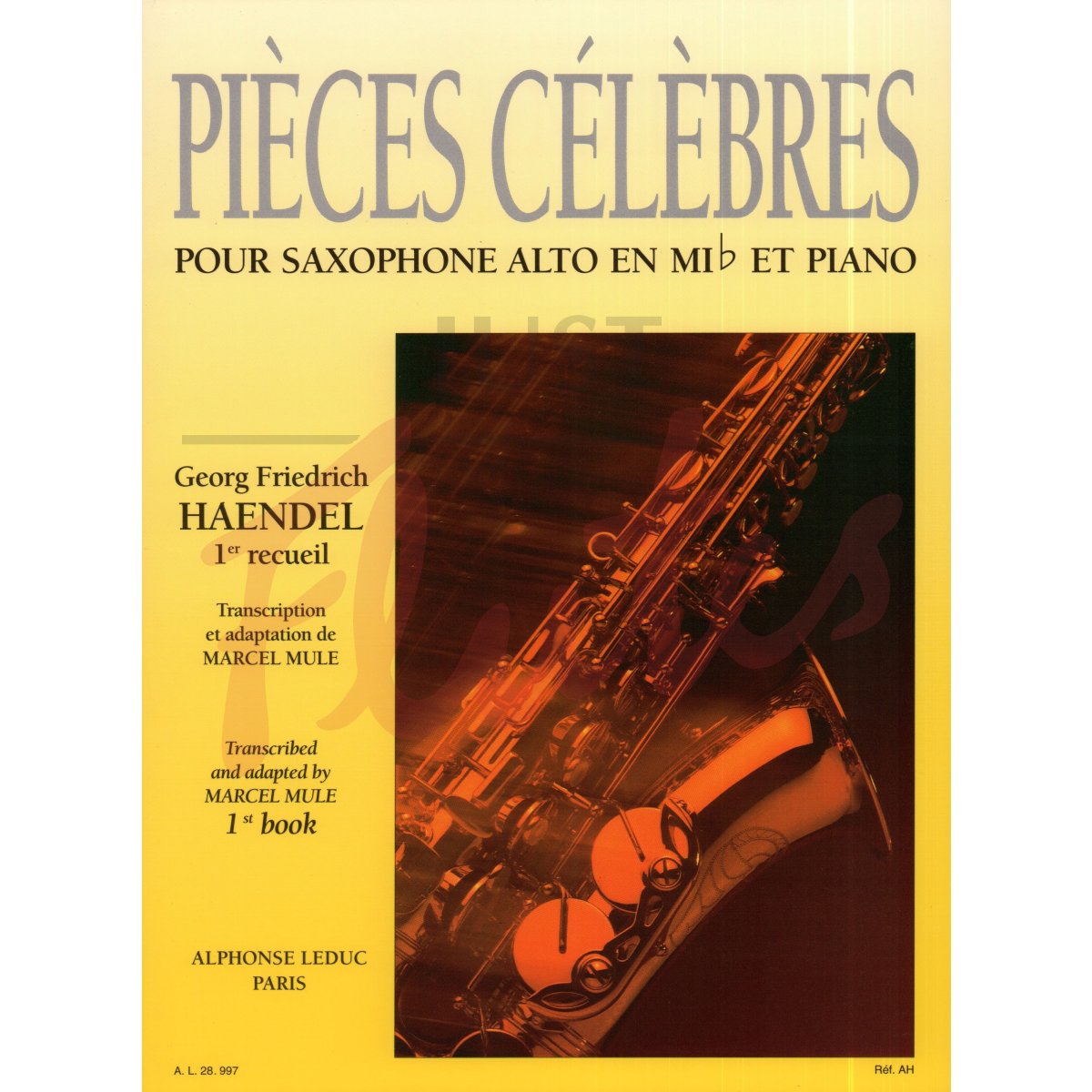 Pièces Célèbres for Saxophone and Piano, Book 1