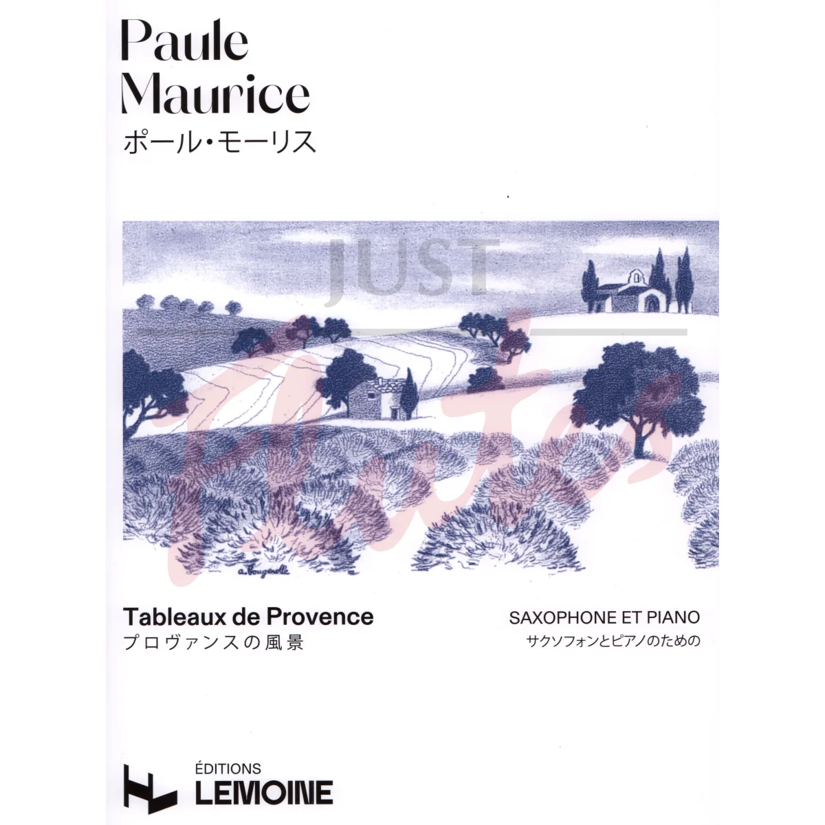 Tableaux de Provence for Alto Saxophone and Piano