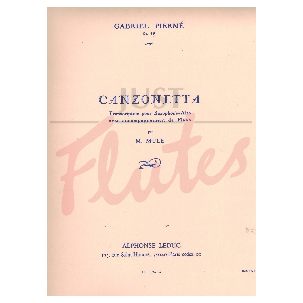 Canzonetta (trans for Alto Sax)