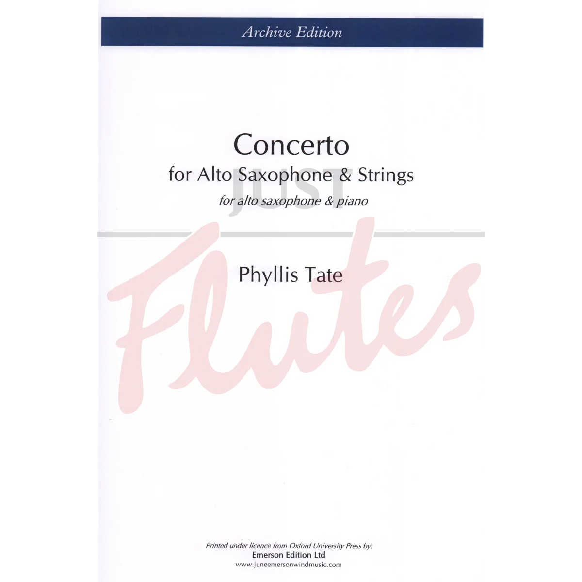 Concerto for Alto Saxophone and Piano