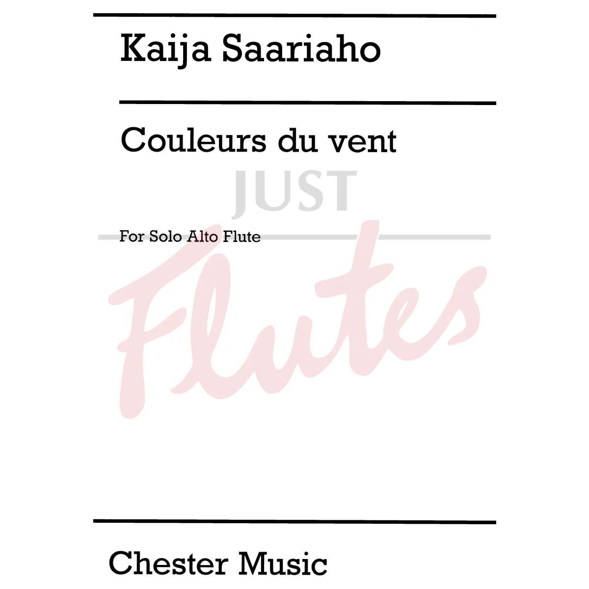 Couleurs du vent for Solo Alto Flute