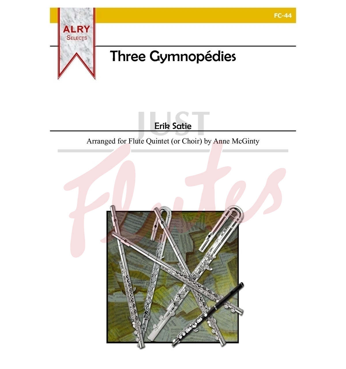 Three Gymnopédies for Flute Quintet (or Flute Choir)