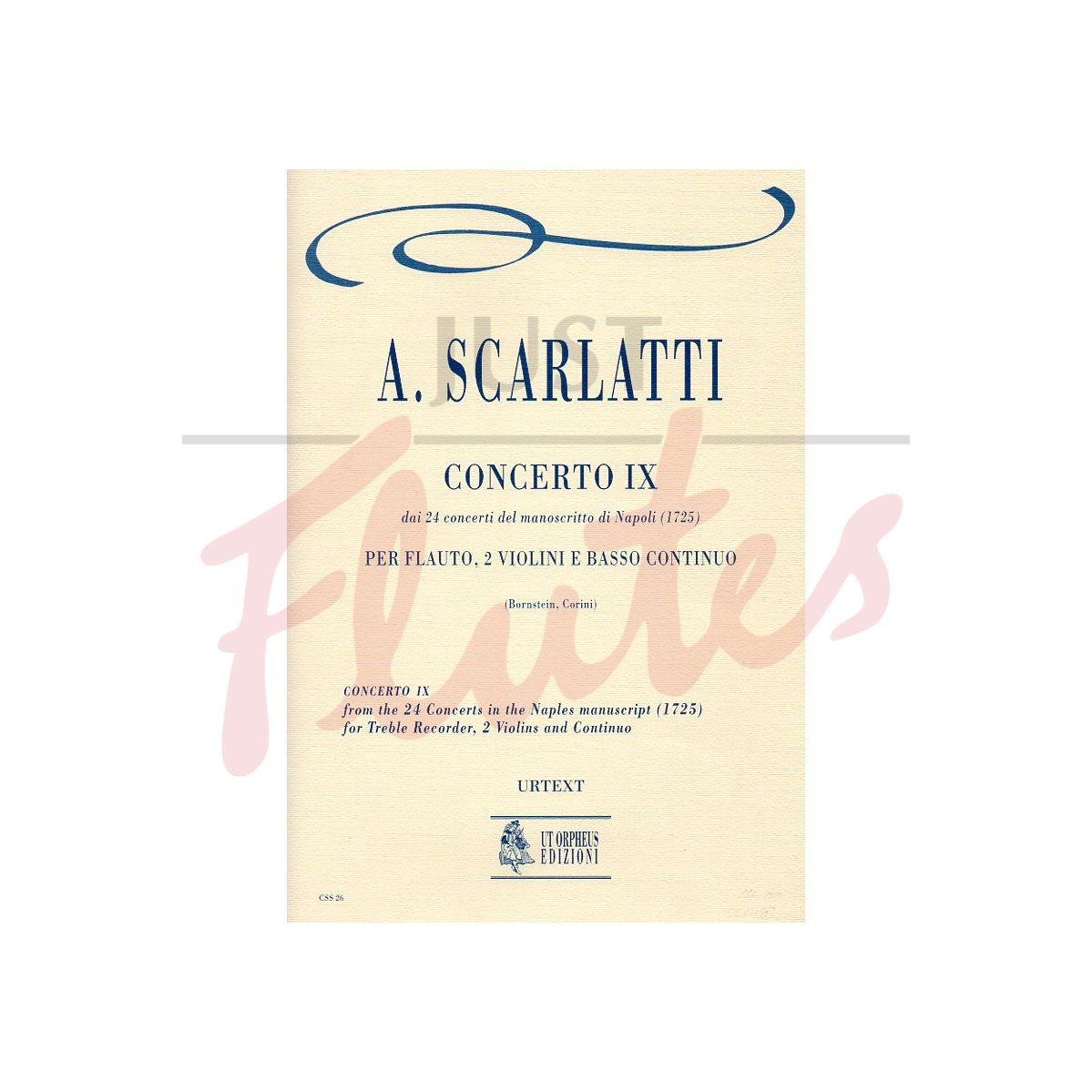 Concerto No.9 for Treble Recorder or Flute, 2 Violins and Continuo