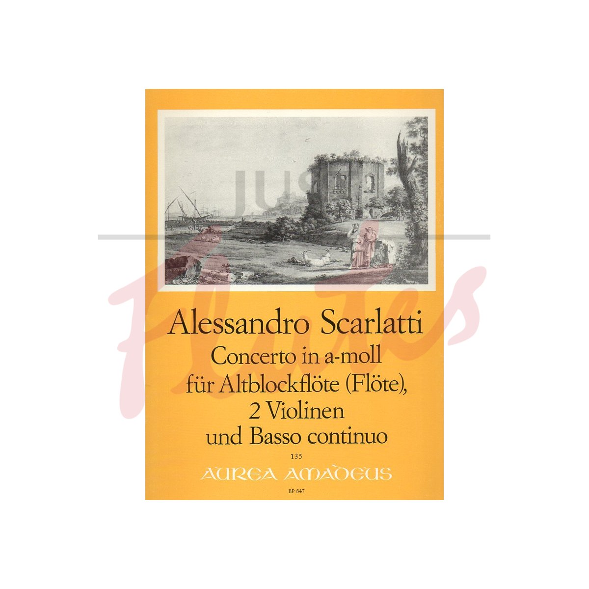 Concerto in A minor  (flute,2violins and basso)