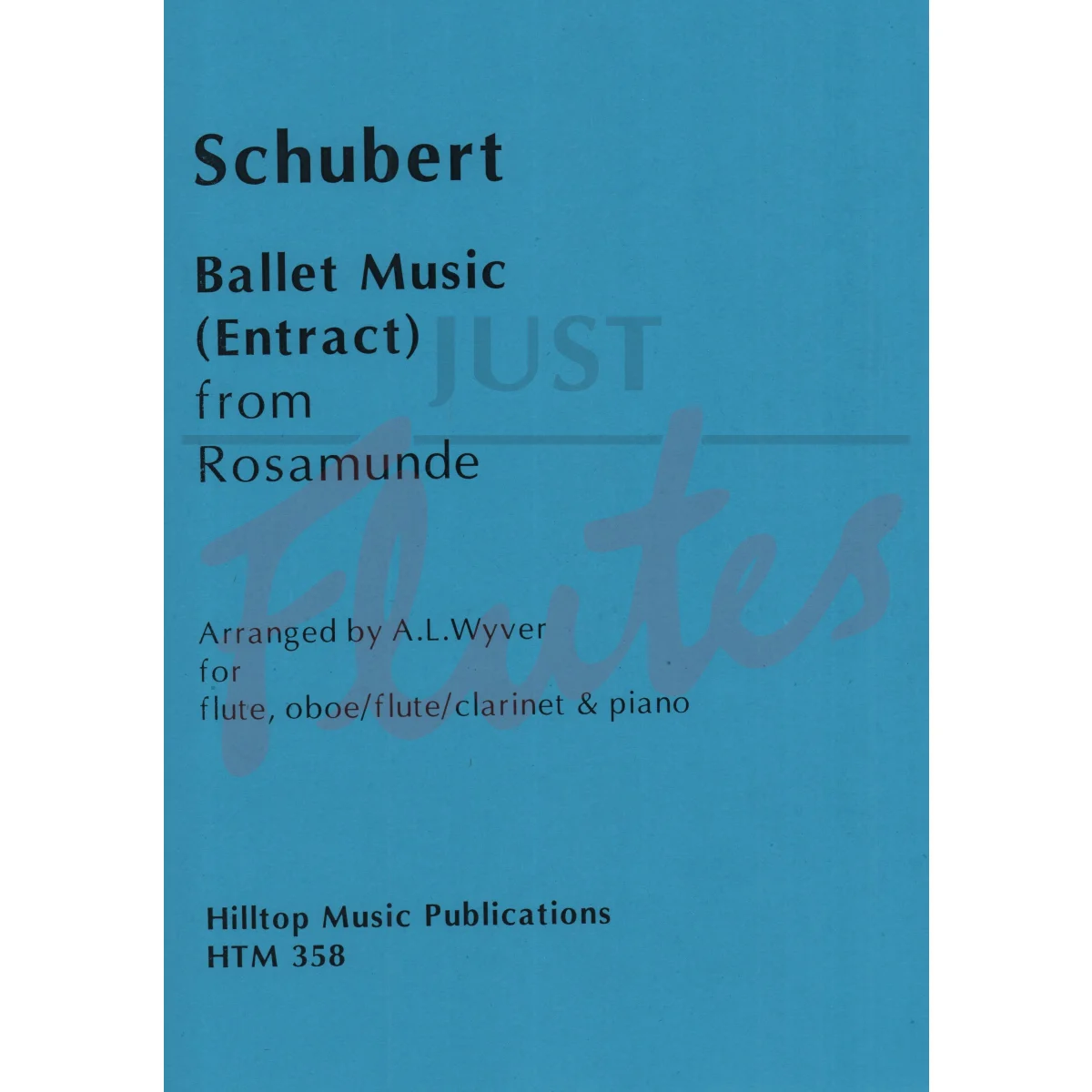 Ballet Music (Entract) from Rosamunde for Flute, Oboe/Flute/Clarinet and Piano