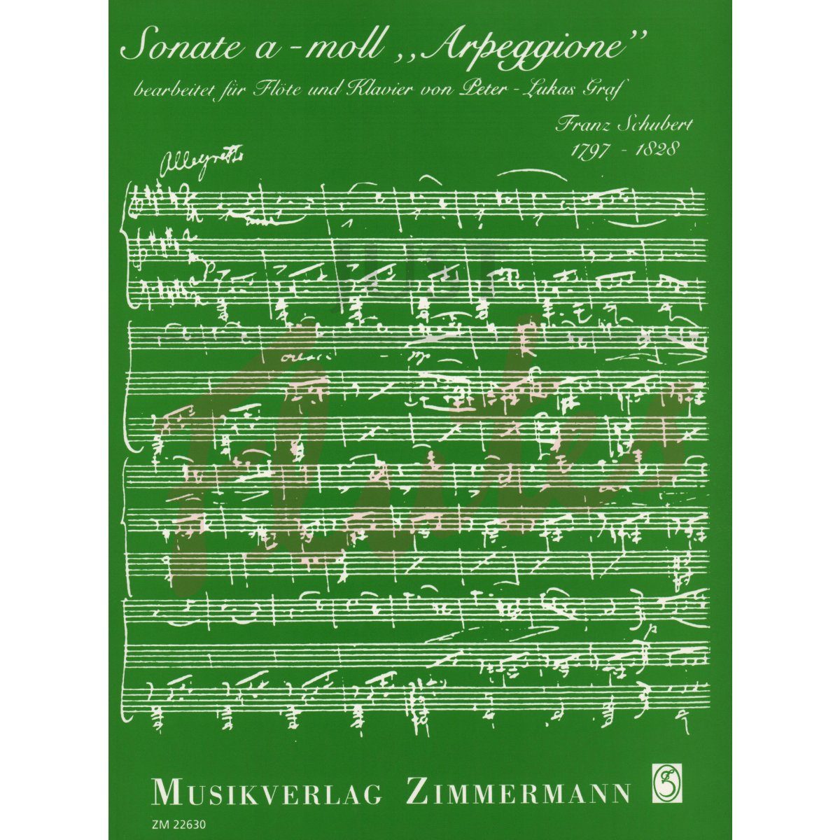 Sonata in A minor &quot;Arpeggione&quot; for Flute and Piano