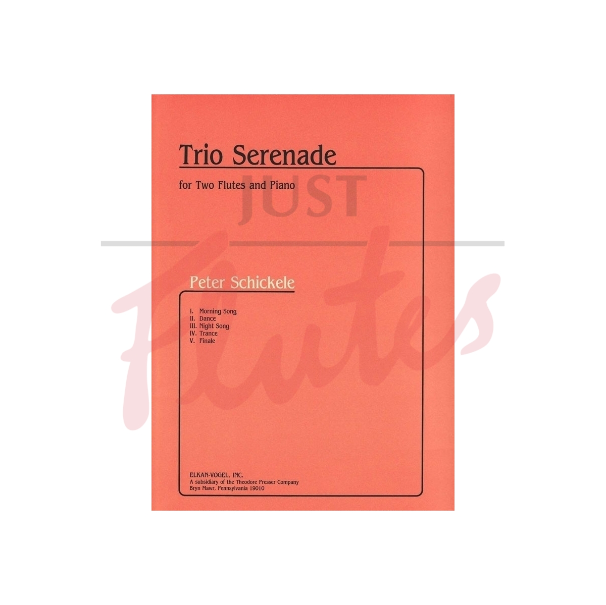 Trio Serenade for Two Flutes and Piano