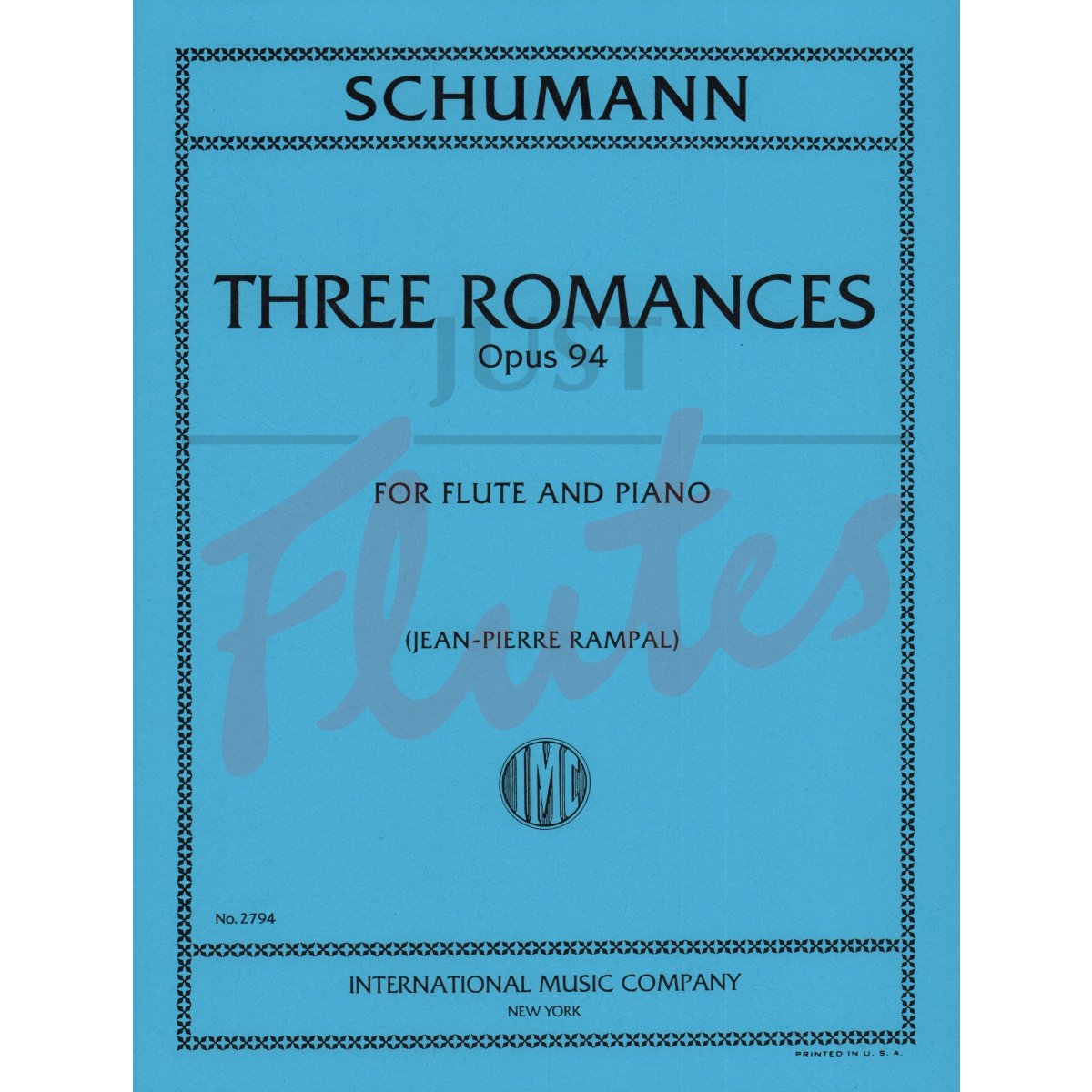 Three Romances for Flute and Piano