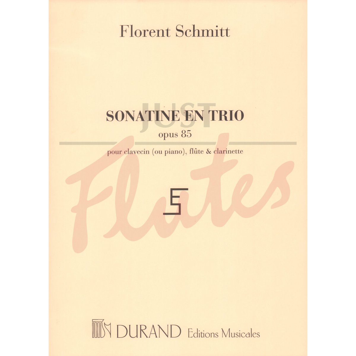 Sonatine en Trio for Piano, Flute and Clarinet