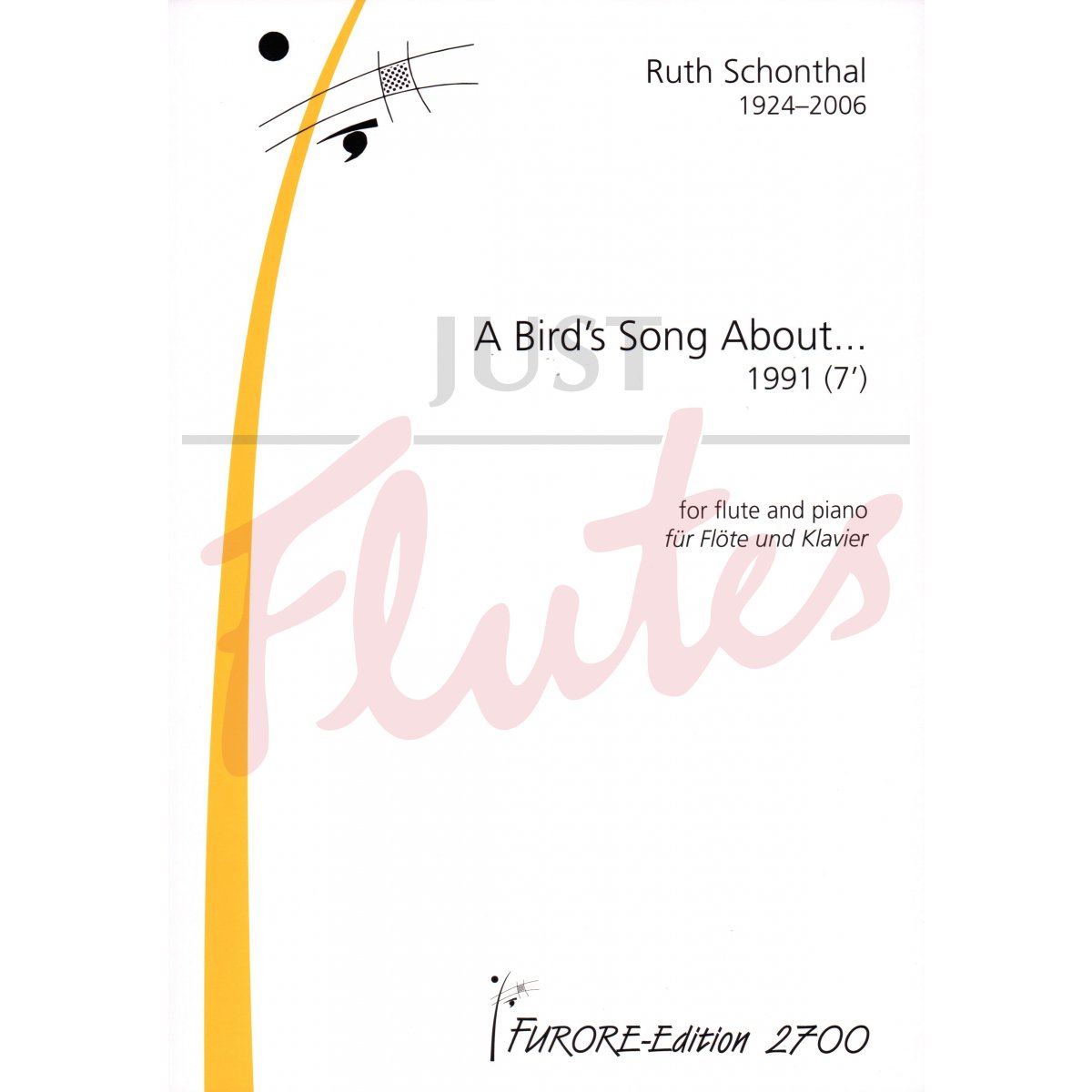 A Bird&#039;s Song About... for Flute and Piano
