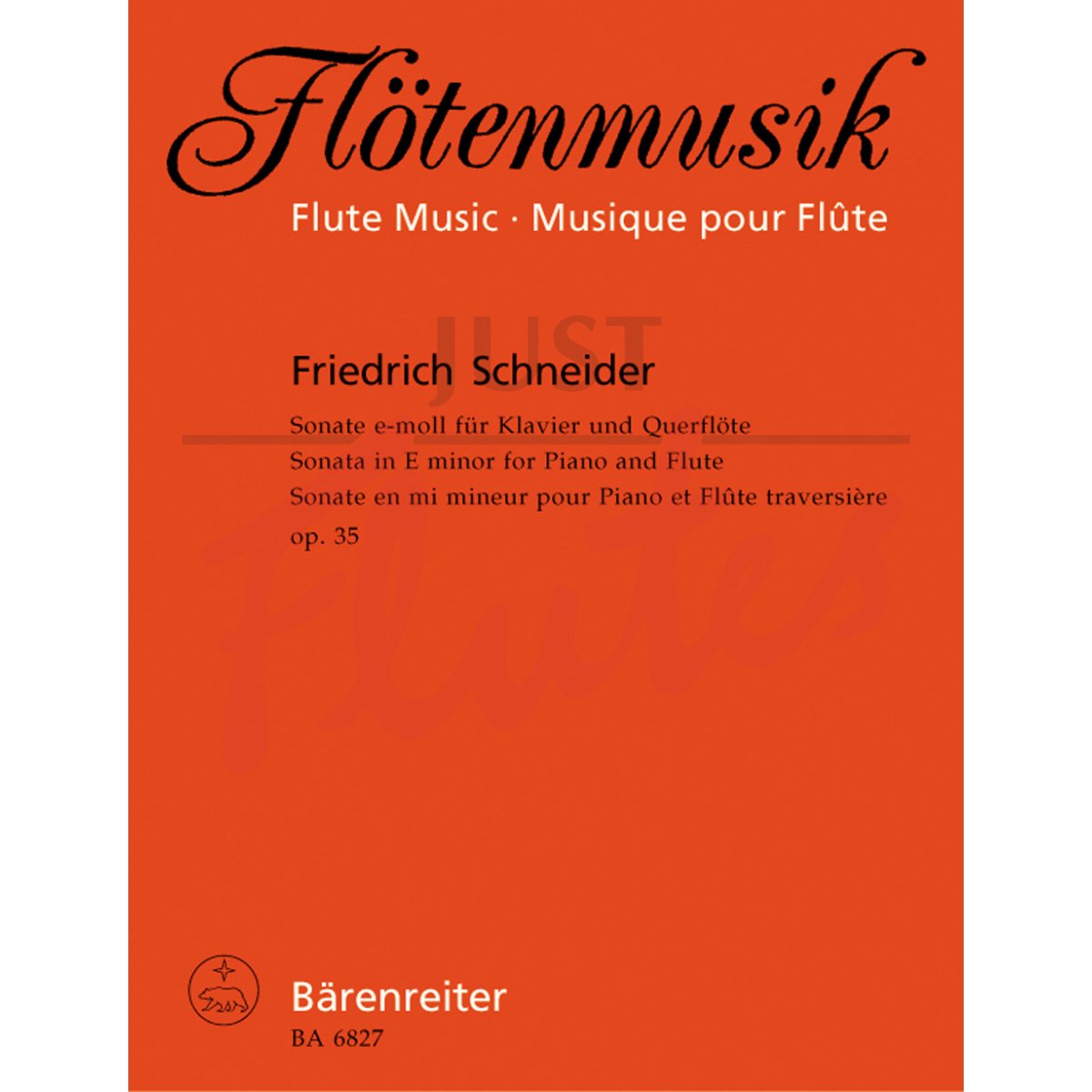 Sonata in E minor for Piano and Flute