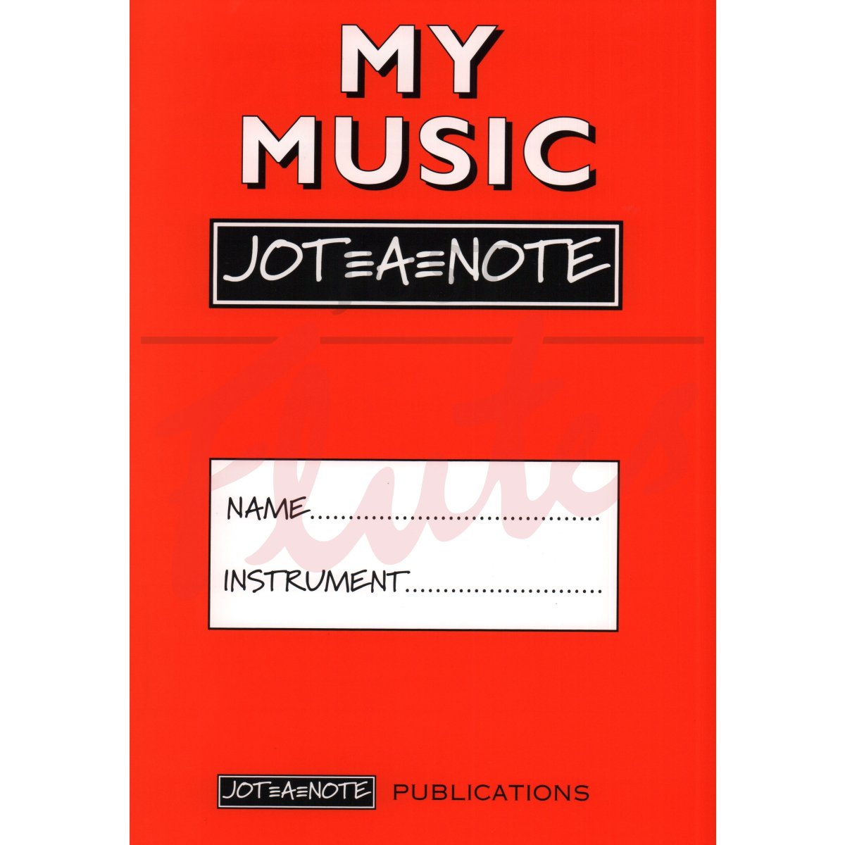 My Music Jot-A-Note (A4 Red)