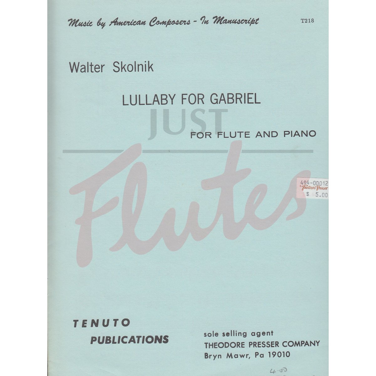 Lullaby for Gabriel for Flute and Piano