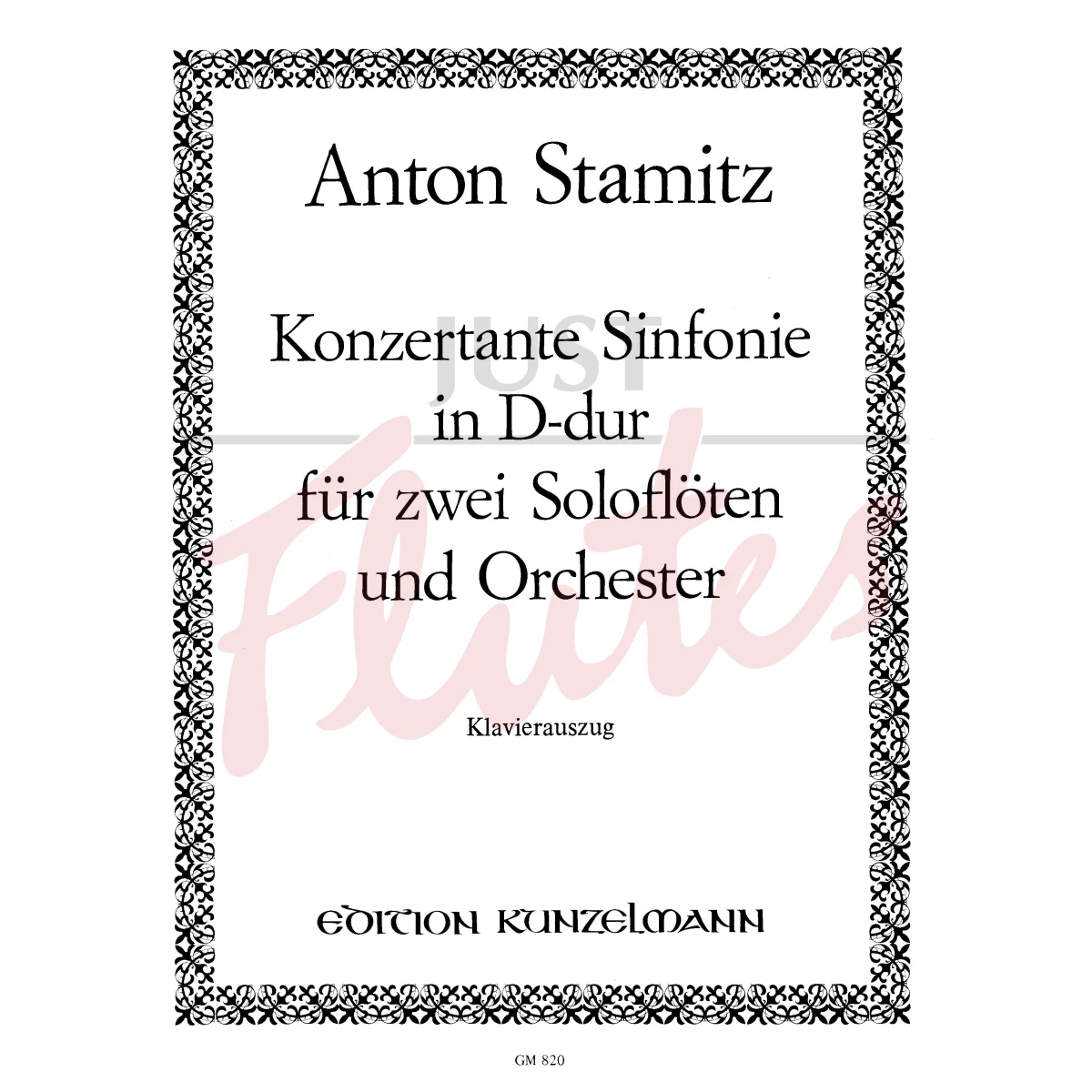 Konzertante Sinfonie in D major for Two Flutes and Piano