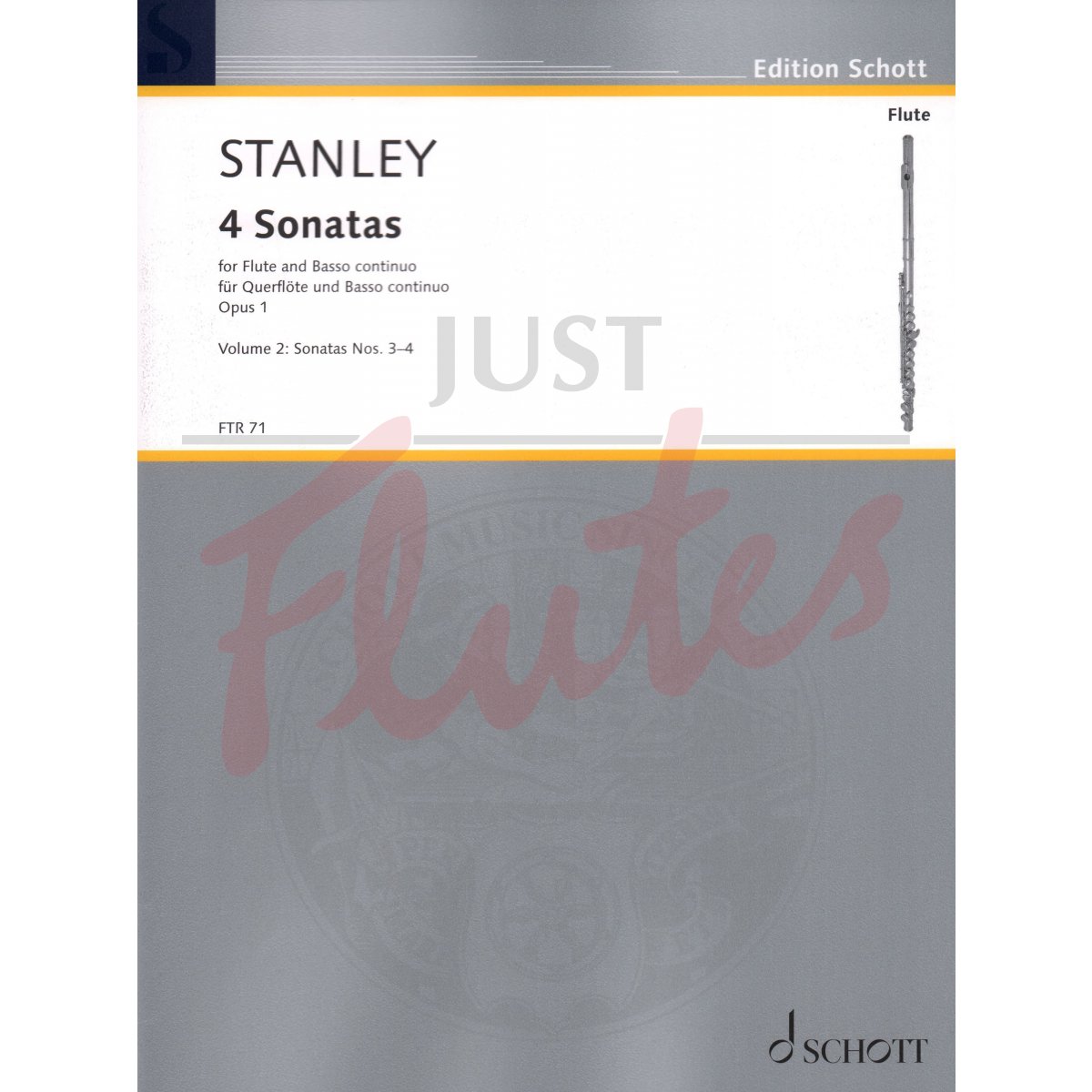 Four Sonatas for Flute and Basso Continuo, Vol 2