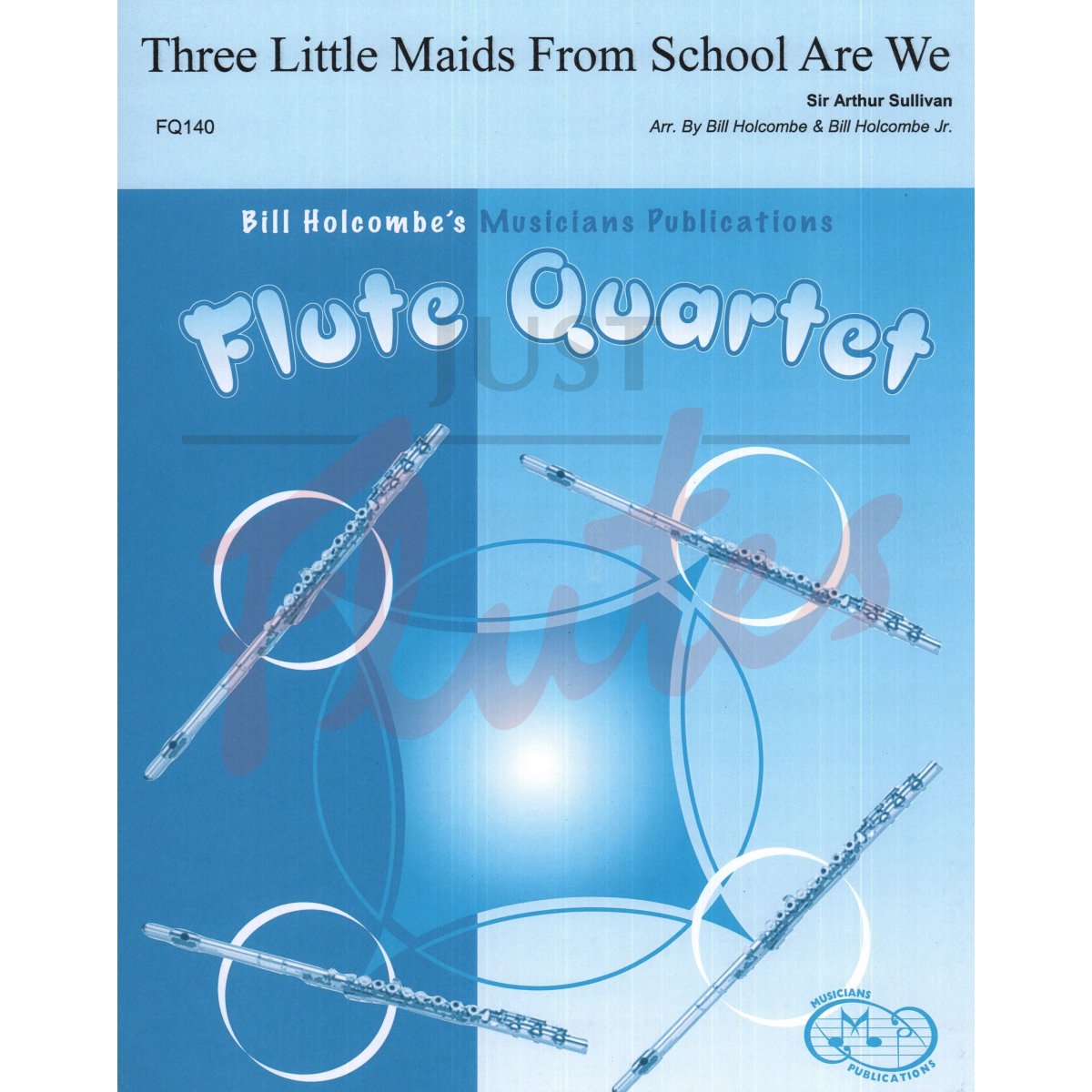 Three Little Maids from School Are We for Flute Quartet