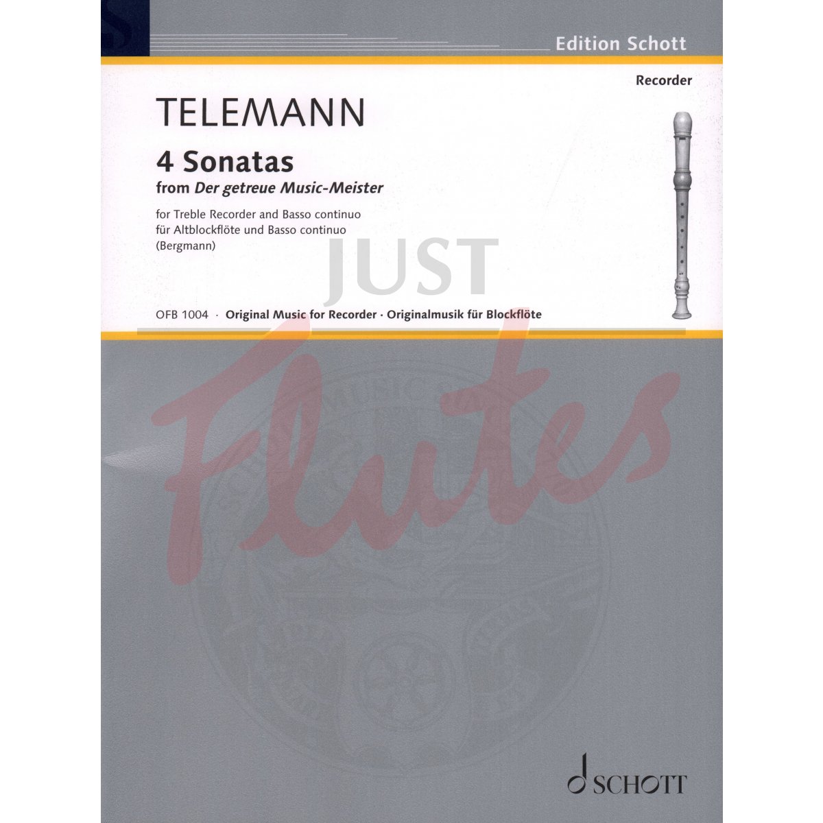 Four Sonatas from &quot;Der Getreue Musikmeister&quot; for Flute/Treble Recorder and Basso Continuo