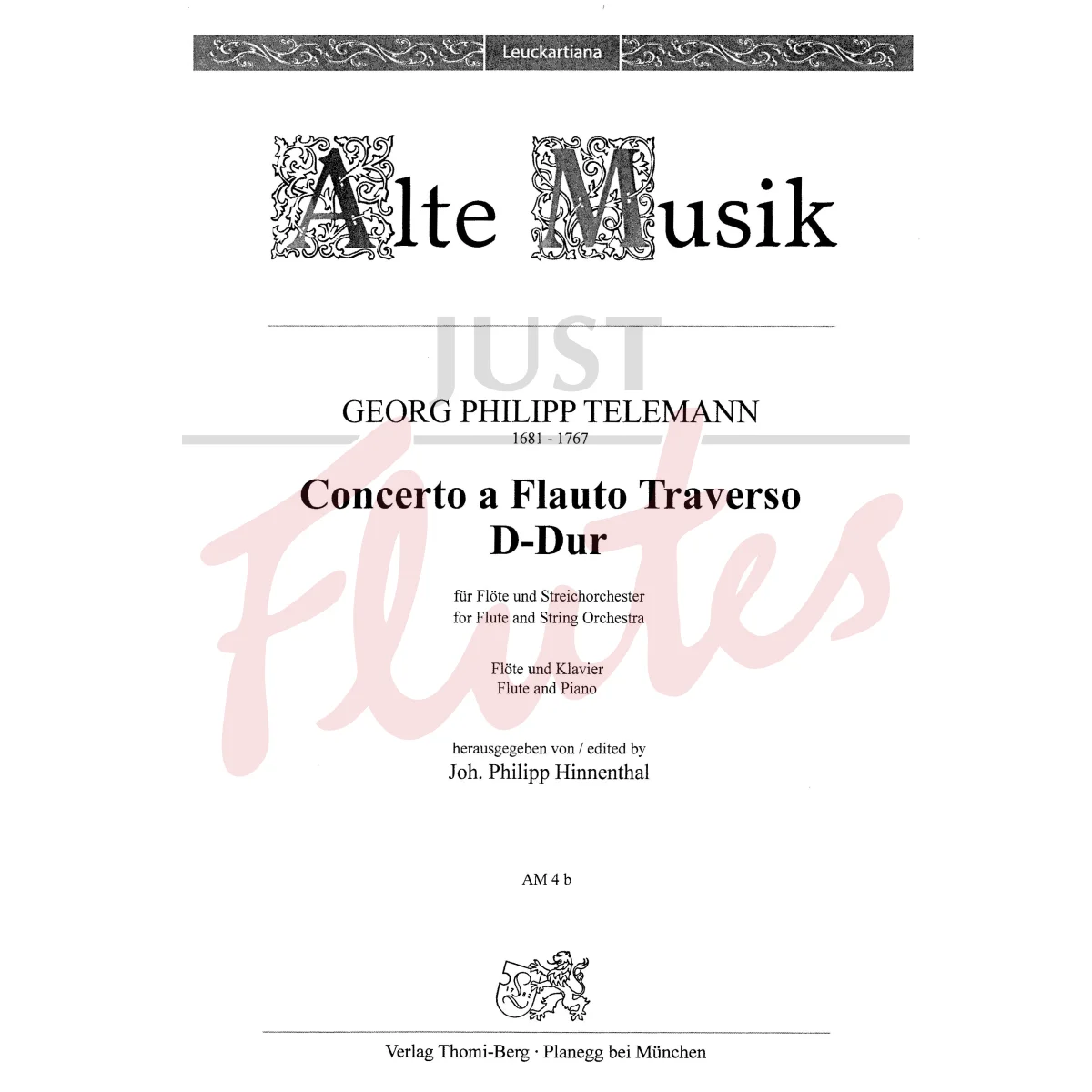 Concerto in D major for Flute and Piano