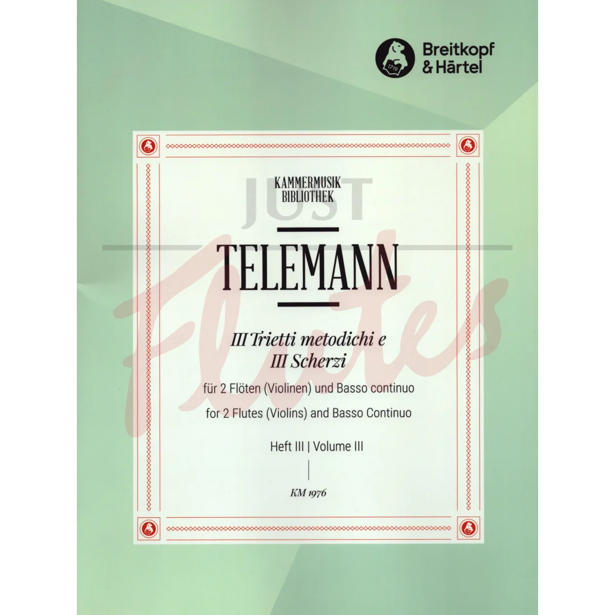 Trietti Metodichi e Scherzi in F major for Two Flutes and Continuo