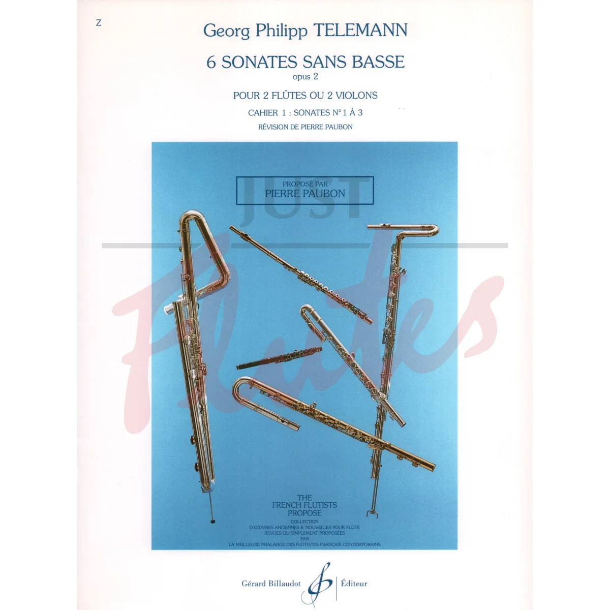 6 Sonates sans Basses for Two Flutes, Vol 1
