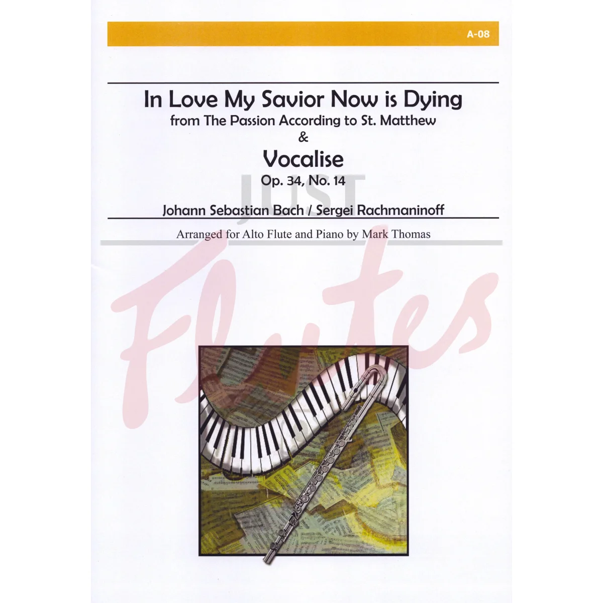 In Love My Savior Now is Dying &amp; Vocalise Op. 34 No. 14 for Alto Flute and Piano