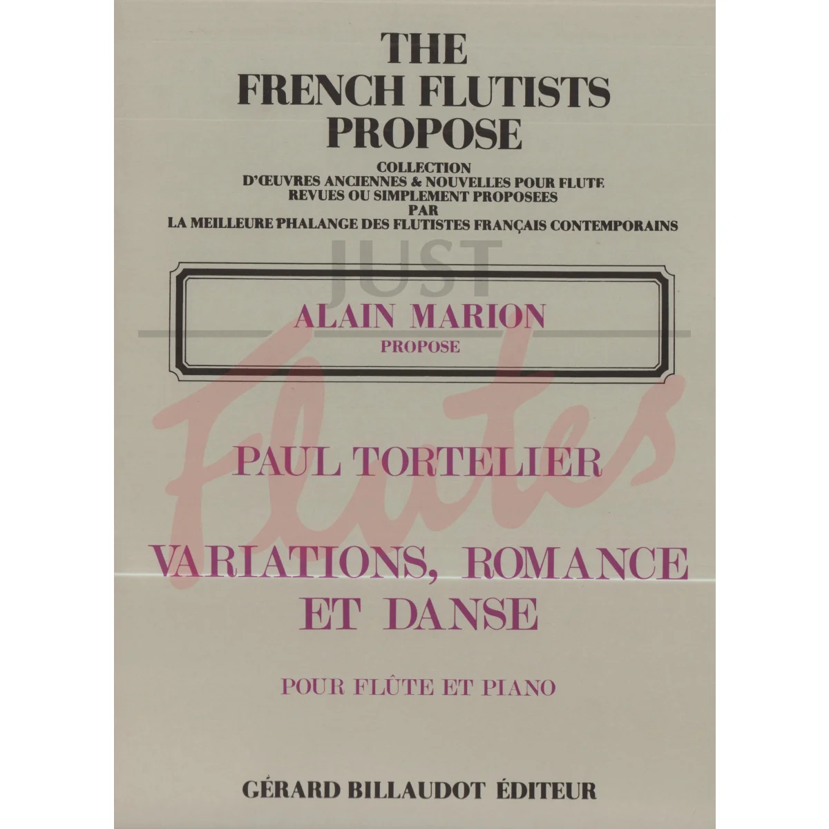 Variations, Romance and Danse for Flute and Piano
