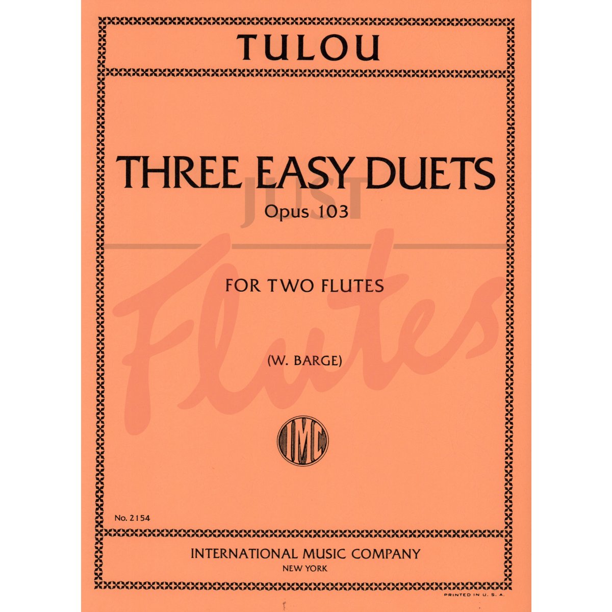 Three Easy Duets for Two Flutes