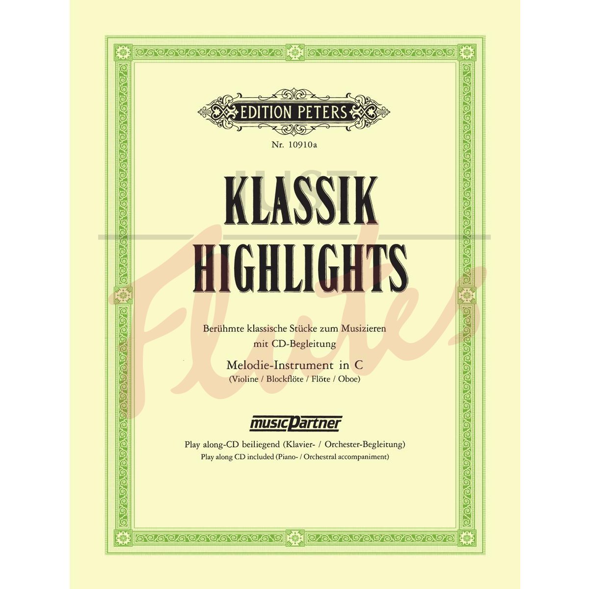 Klassik Highlights (Famous Classical Pieces) for Flute/Oboe/Violin