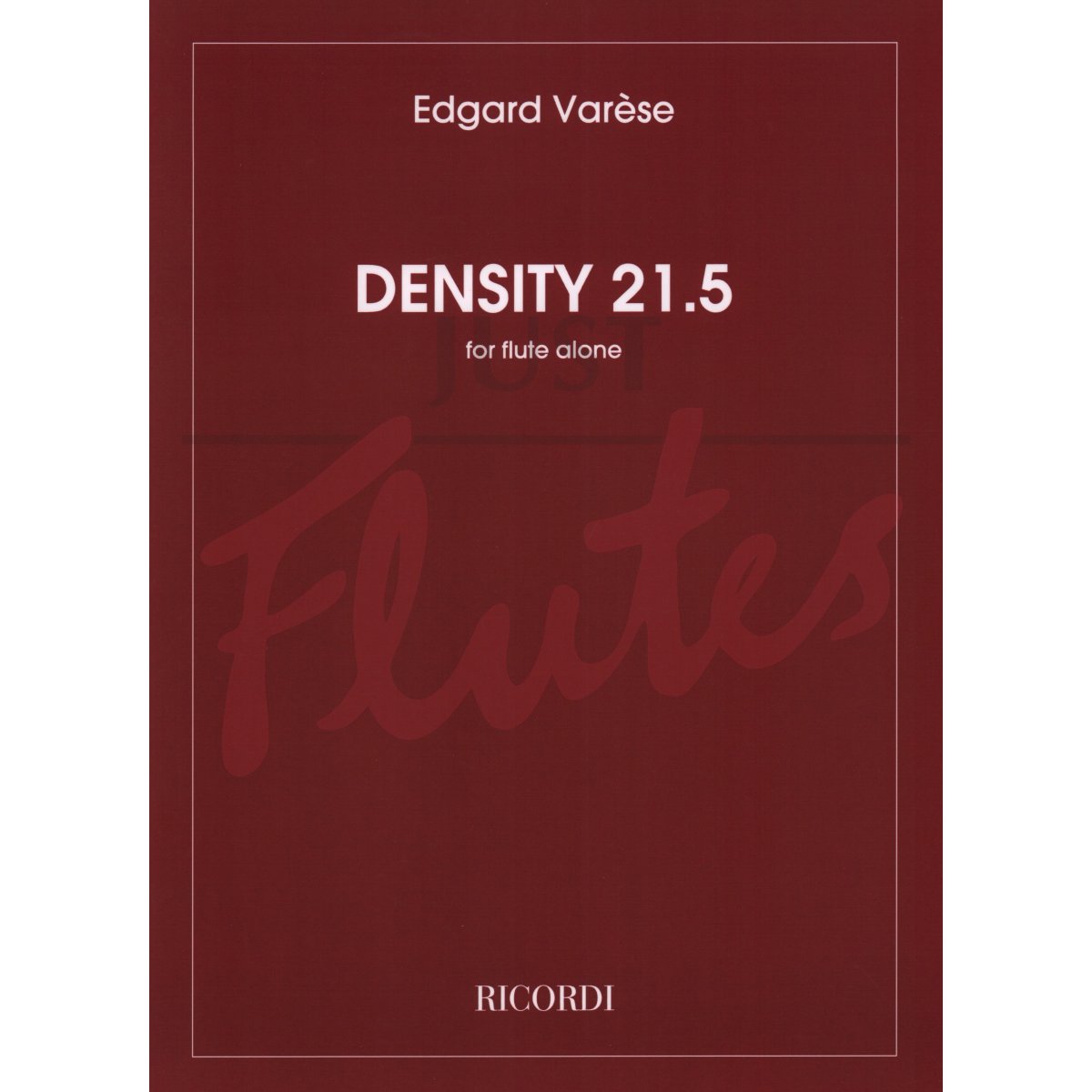 Density 21.5 for Solo Flute