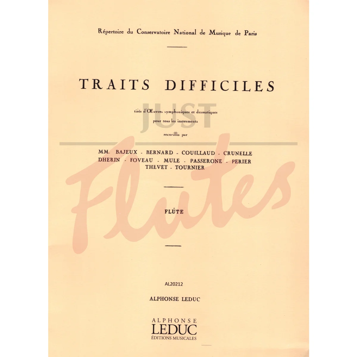 Traits Difficiles for Flute