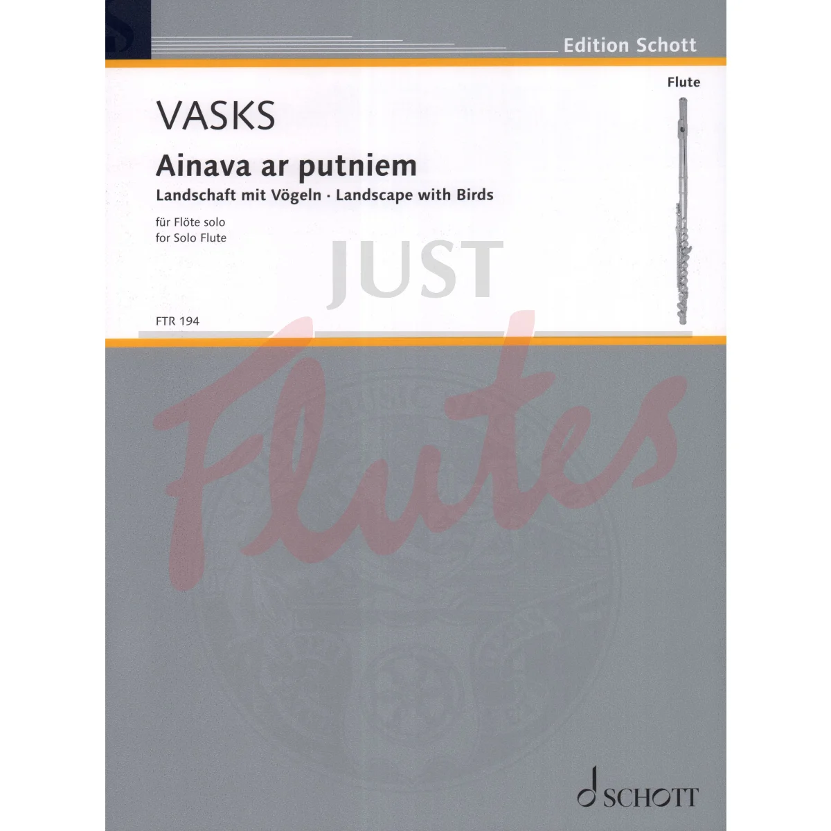 Ainava ar putniem (Landscapes With Birds) for Solo Flute