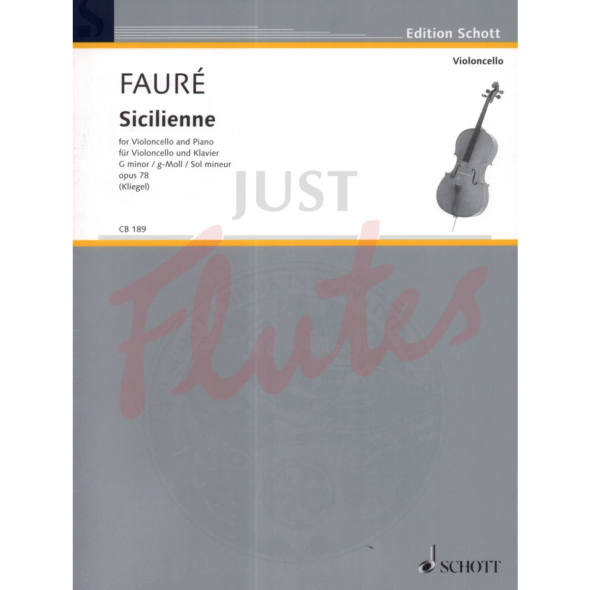 Sicilienne for Cello and Piano