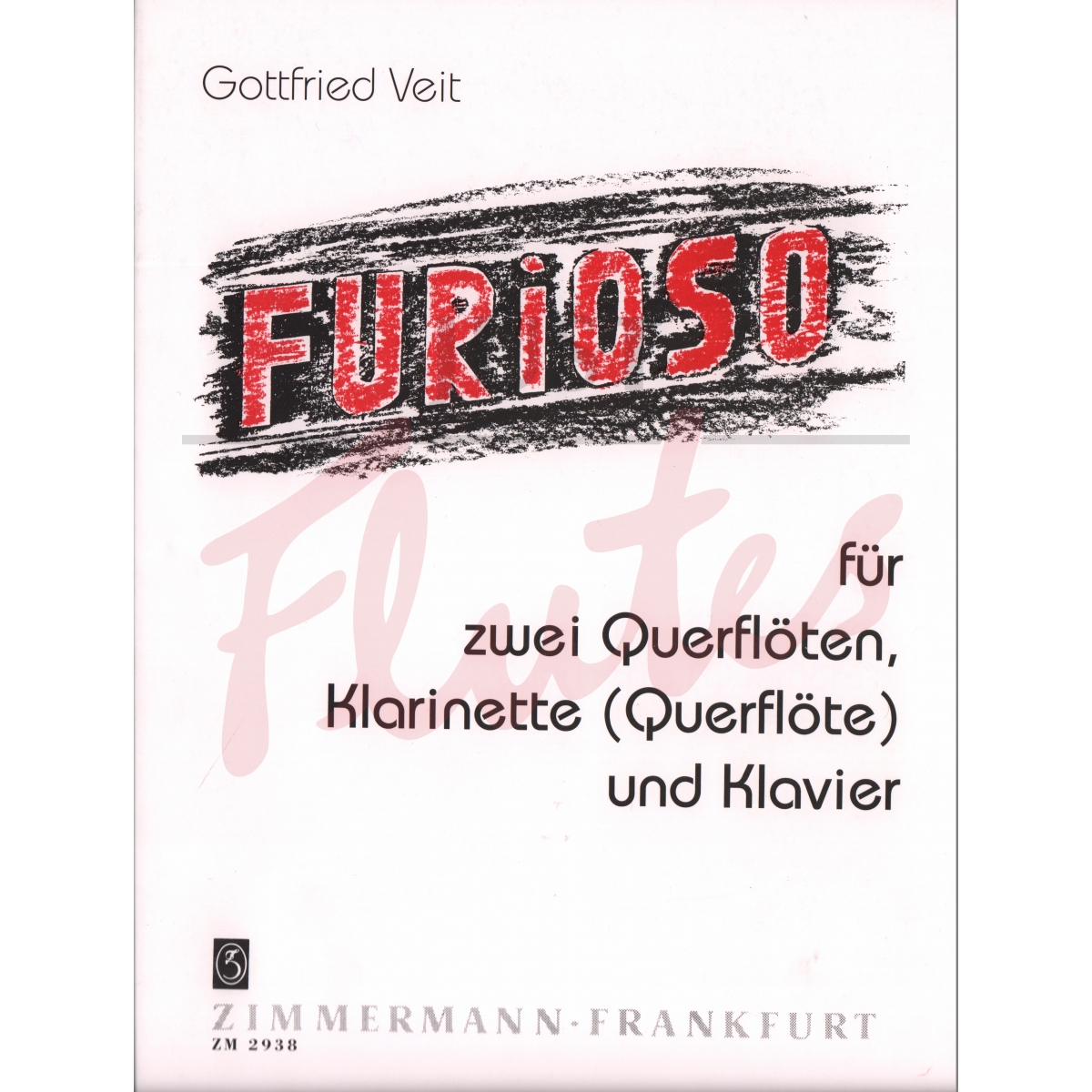 Furioso for 2 flutes, clarinet and piano