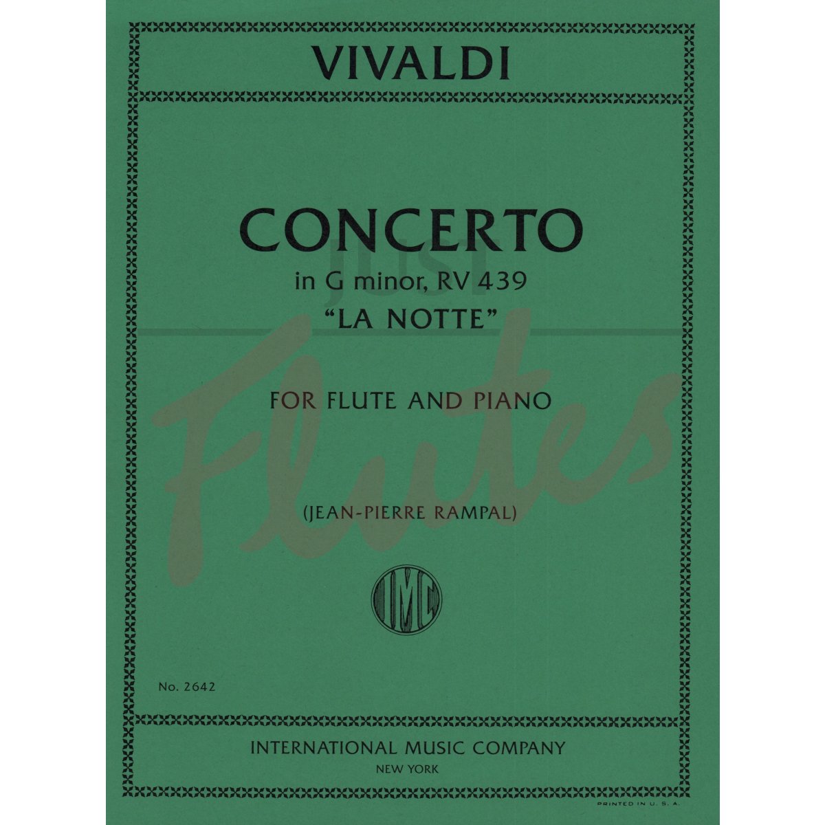 Concerto in G minor &quot;La Notte&quot; for Flute and Piano