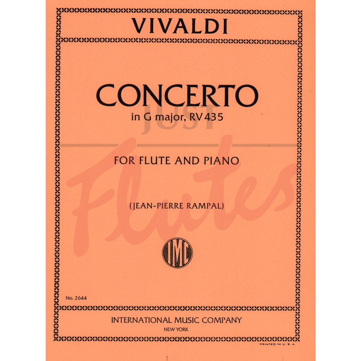 Concerto in G major for Flute and Piano