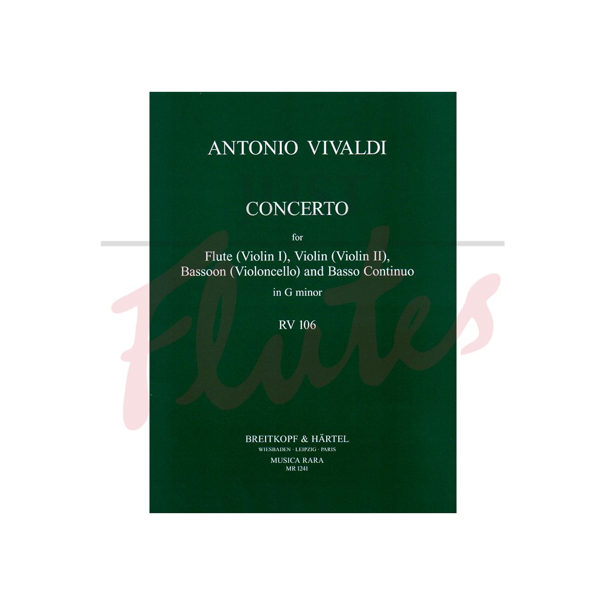 Concerto in G minor for Flute, Violin, Bassoon and Basso Continuo