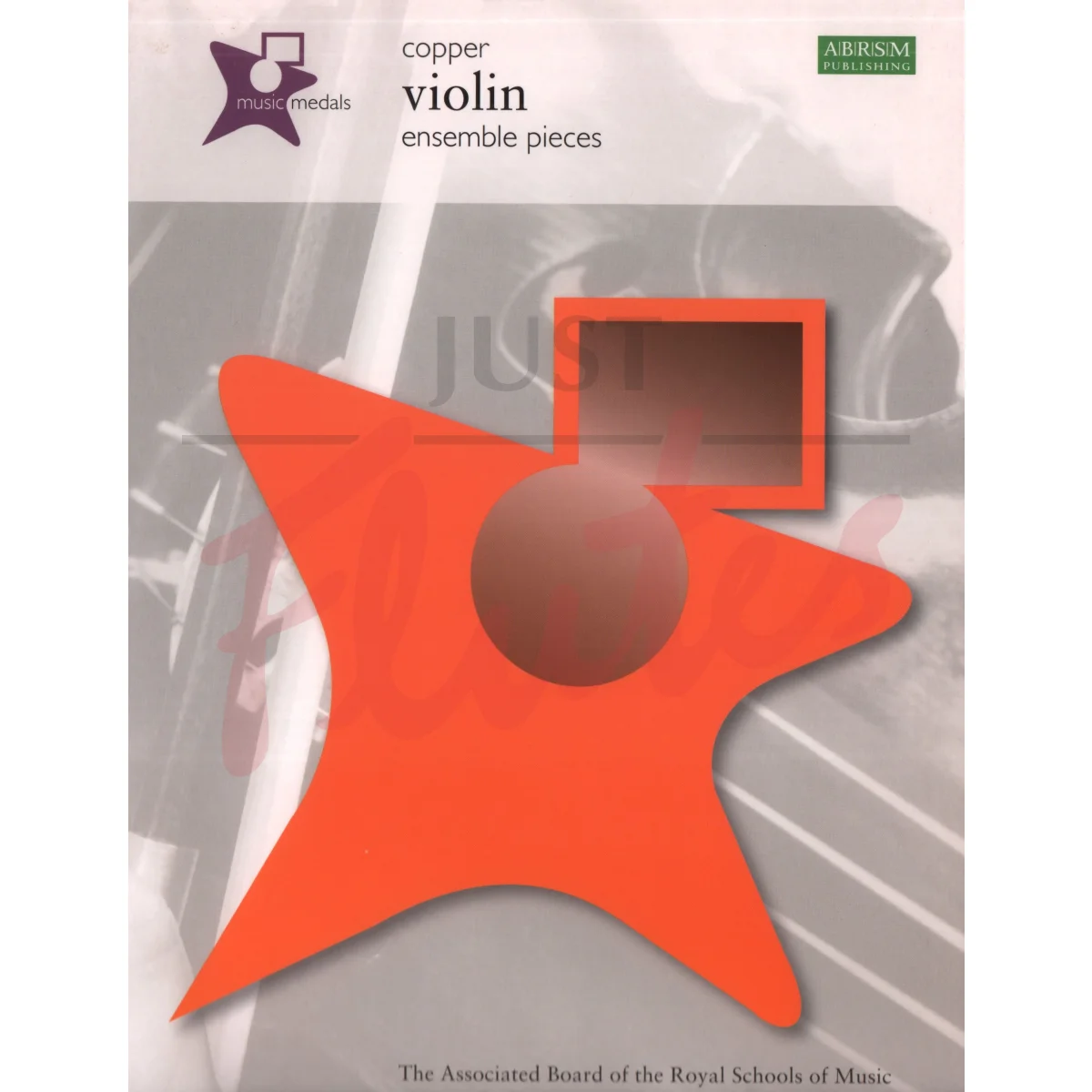 Music Medals Violin - Copper