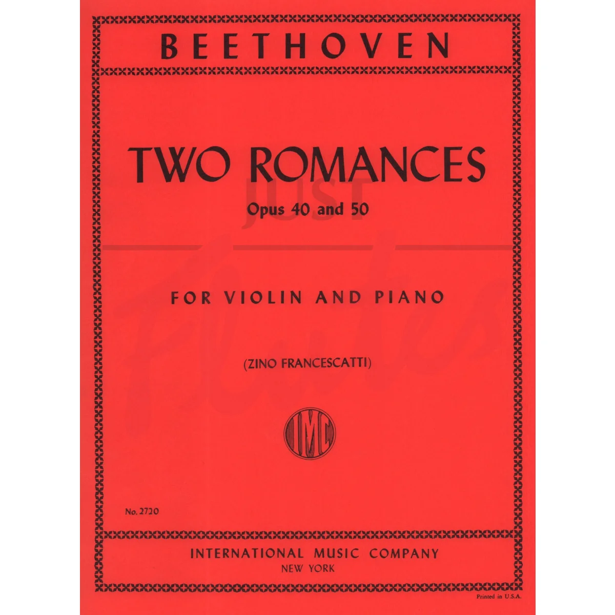 2 Romances for Violin and Piano