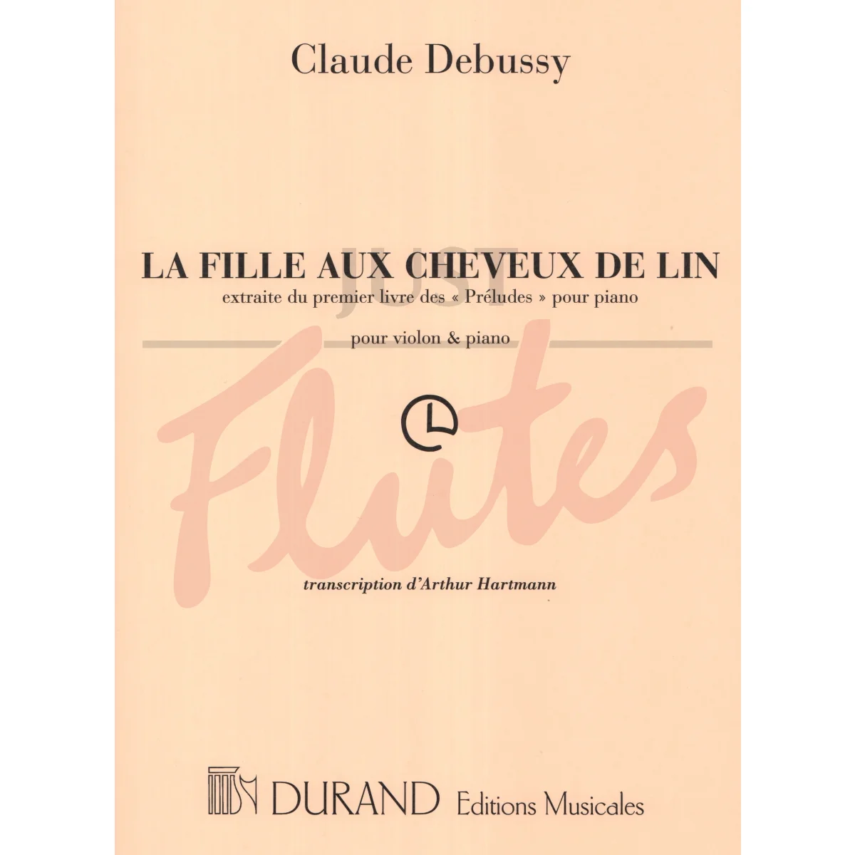 La Fille aux Cheveaux de Lin for Violin and Piano