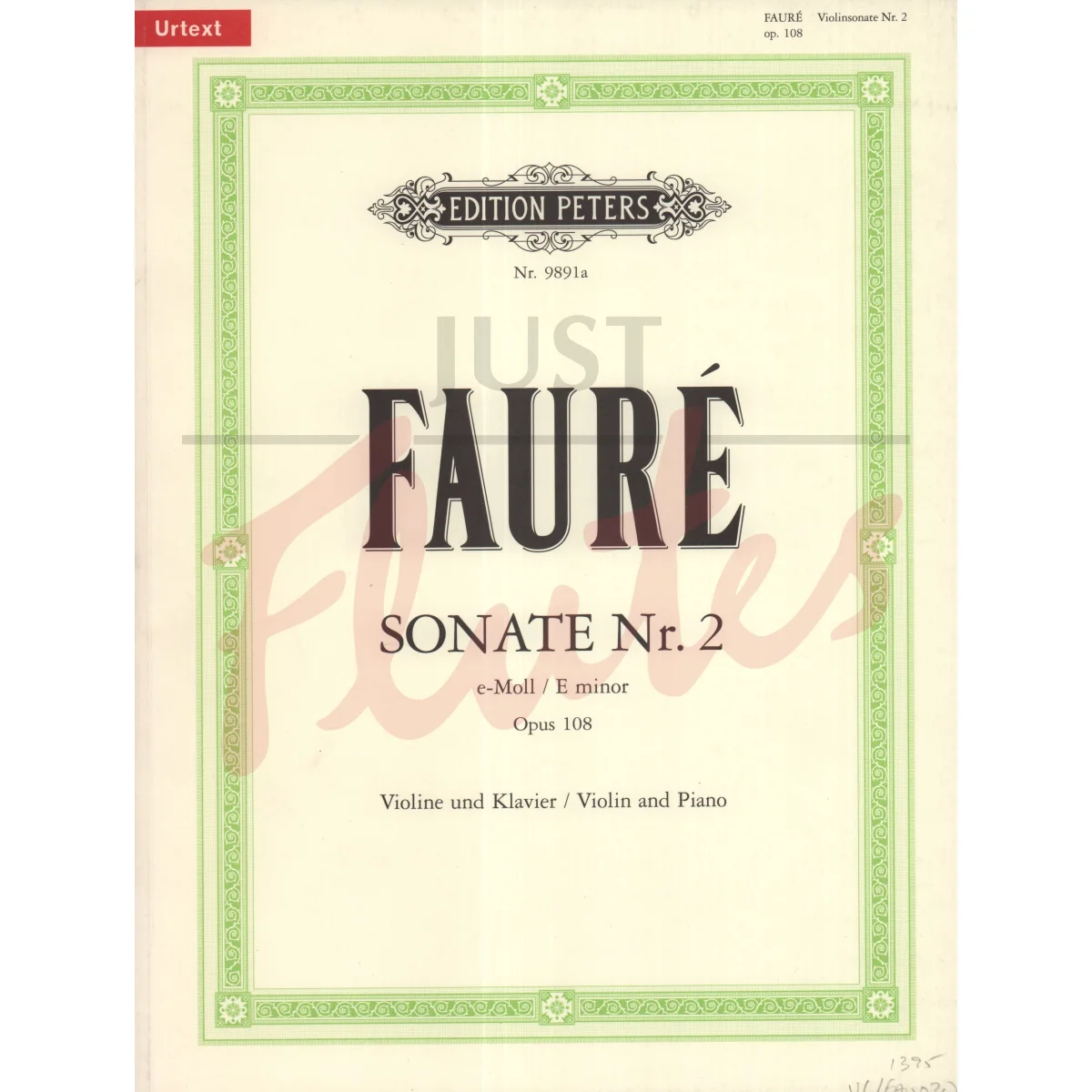 Sonata No 2 in E minor for Violin and Piano