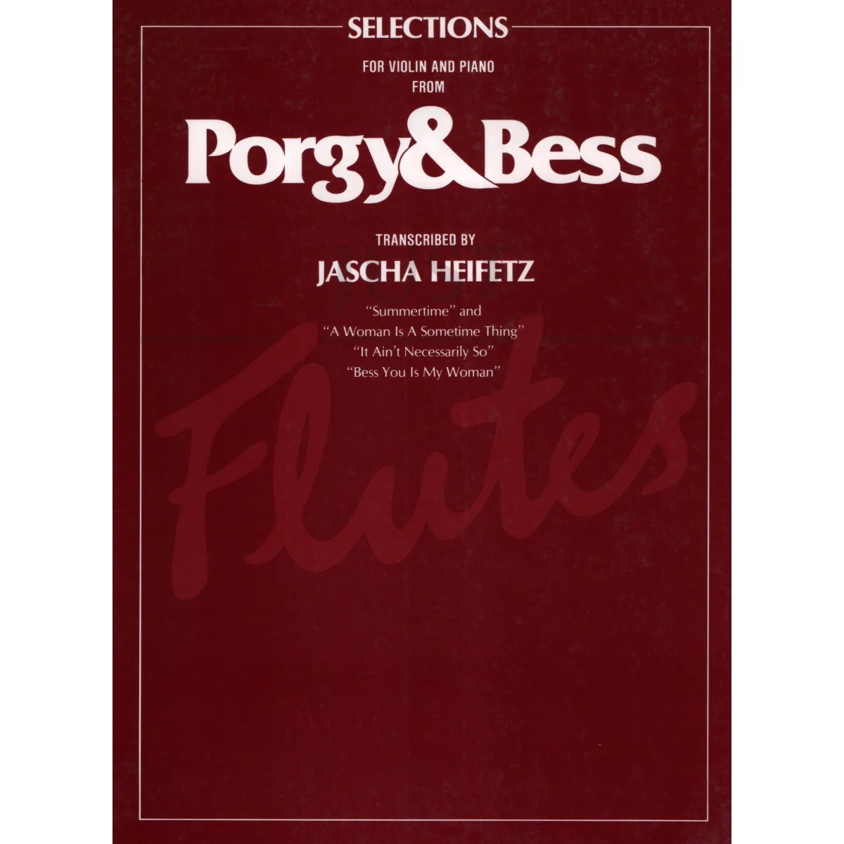 Selections from Porgy &amp; Bess for Violin and Piano