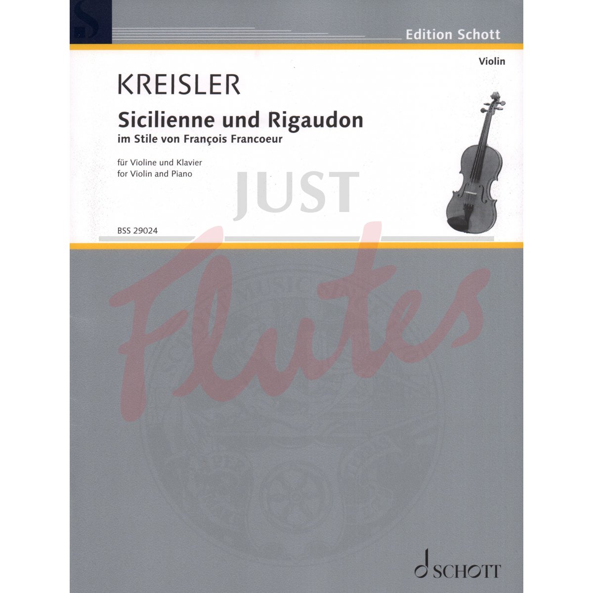 Sicilienne and Rigaudon for Violin and Piano