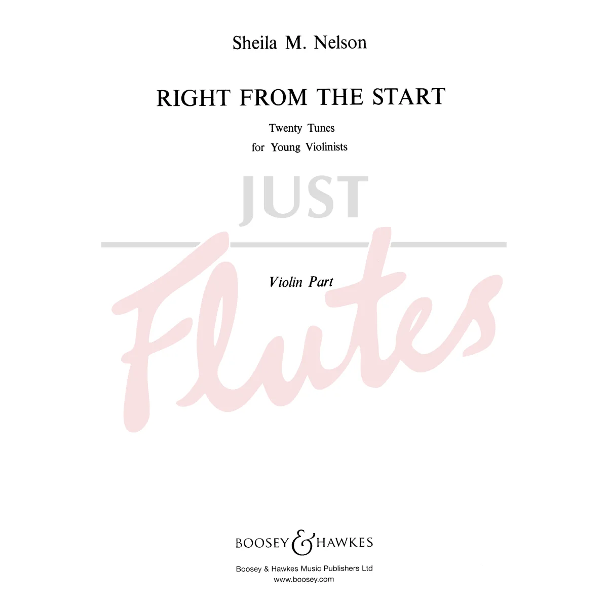 Right From The Start [Violin Part]