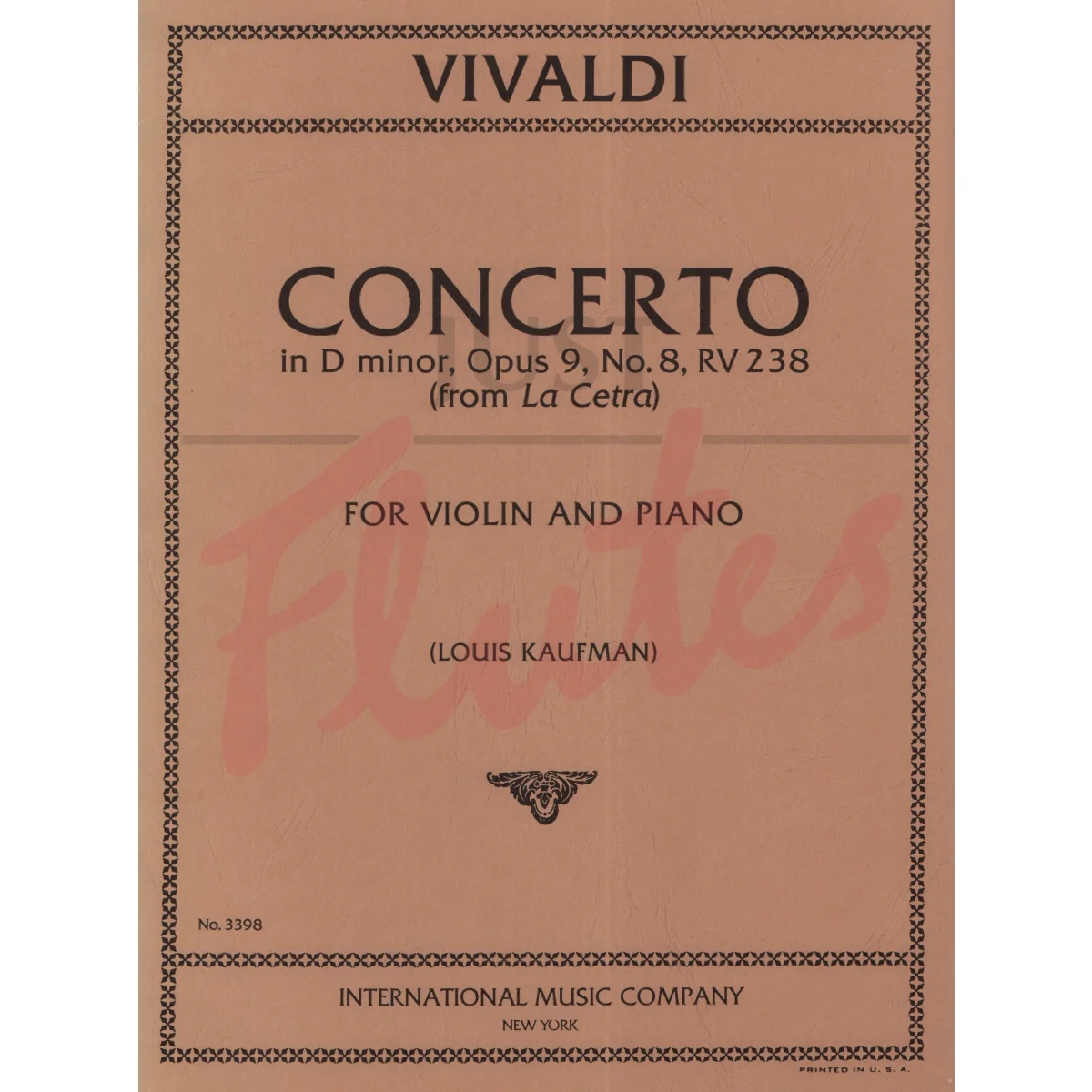 Concerto in D Minor for Violin and Piano