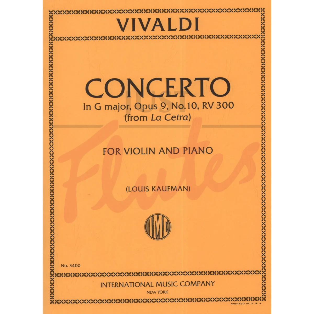 Concerto in G for Violin and Piano