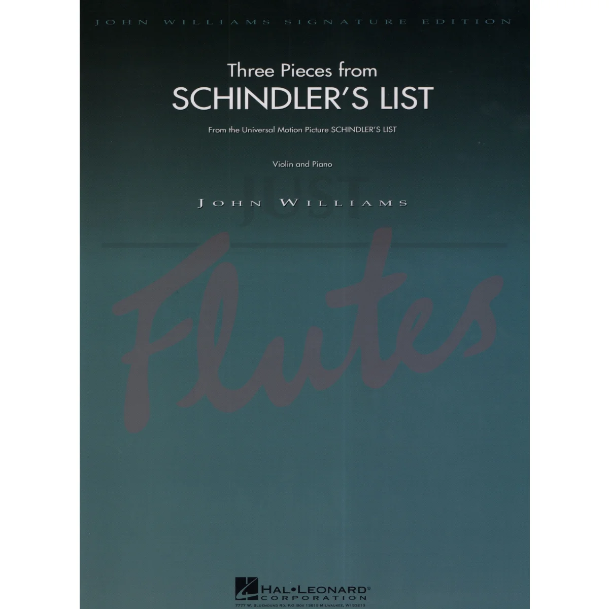 Three Pieces from Schindler&#039;s List for Violin and Piano