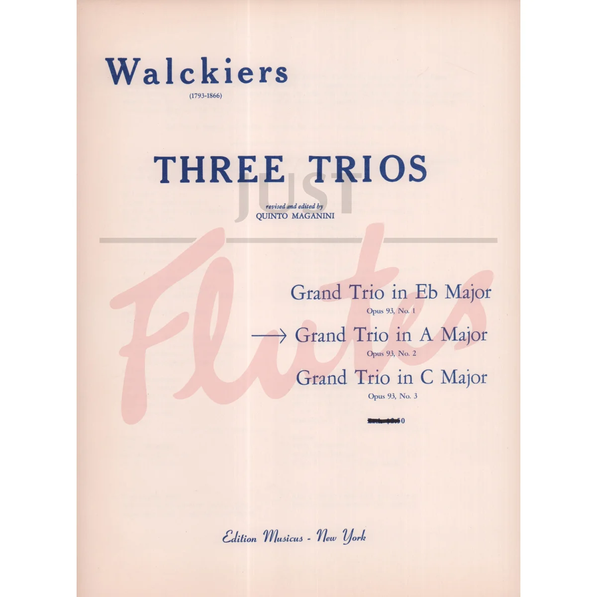 Grand Trio in A major for Three Flutes