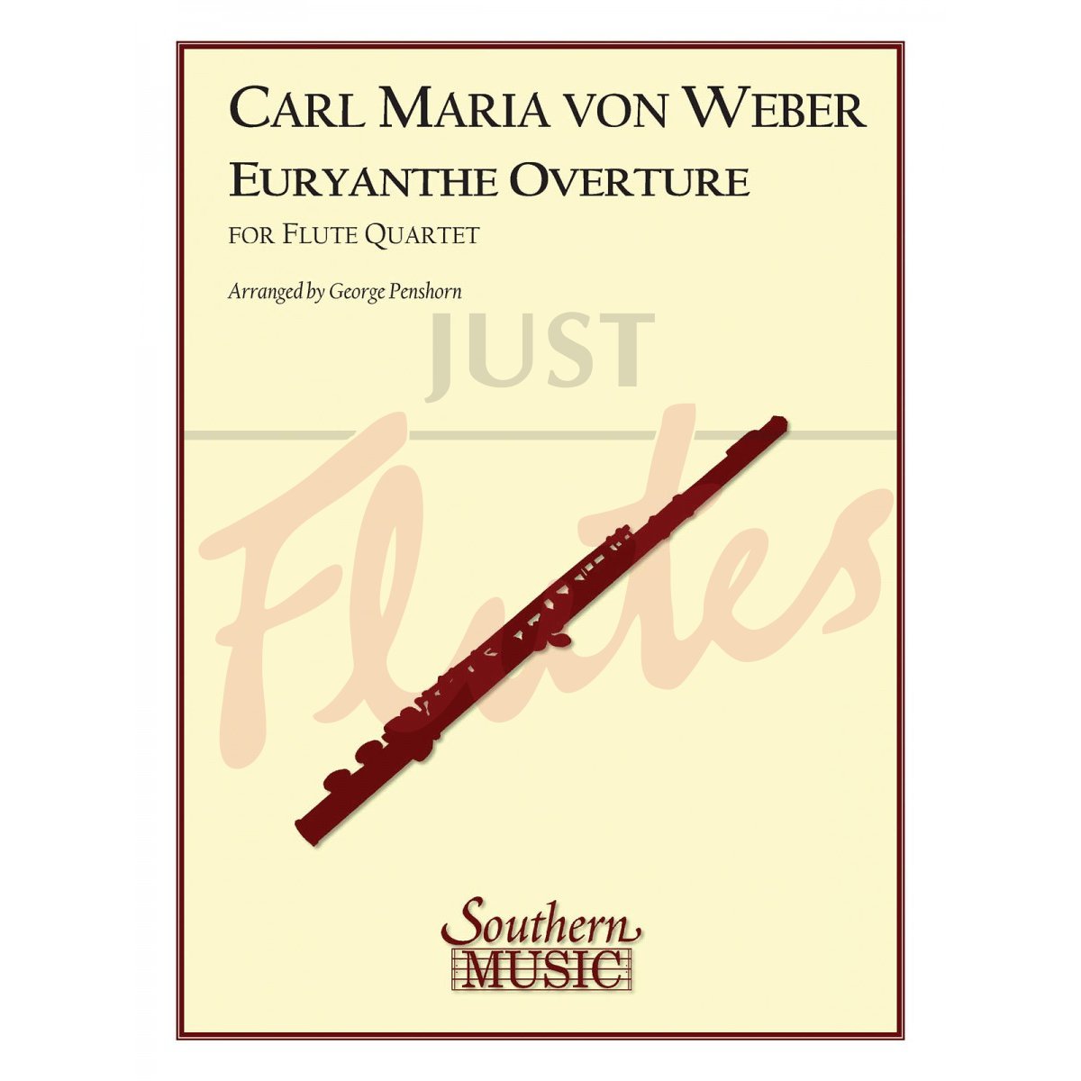 Euryanthe Overture [4 Flutes]
