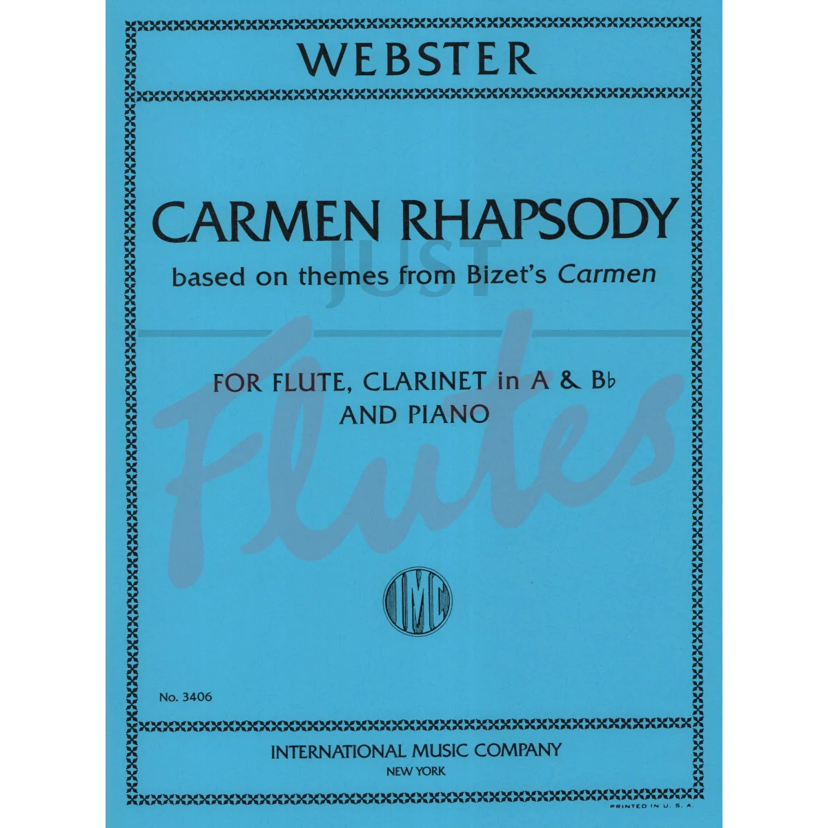 Carmen Rhapsody for Flute, Clarinet in A &amp; Bb and Piano